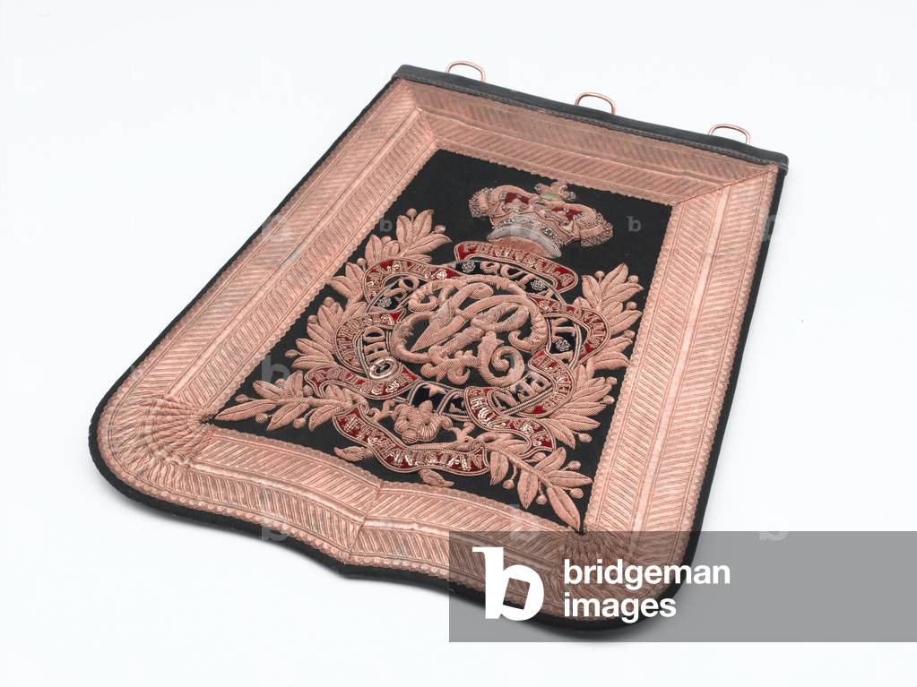 Sabretache, 4th (Queens Own) Light Dragoons, 1840 (leather, metal thread and velvet)