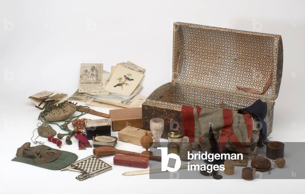 Box trunk used by Captain (later Lieutenant-Colonel) William Tyrwhitt Drake, Royal Regiment of Horse Guards, 1815 (box)