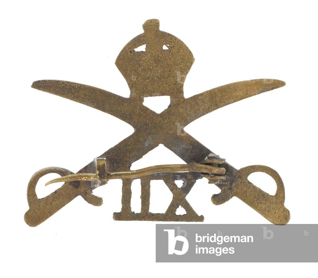 Cap badge, other ranks, 12th Cavalry, 1901-1922 (metal)