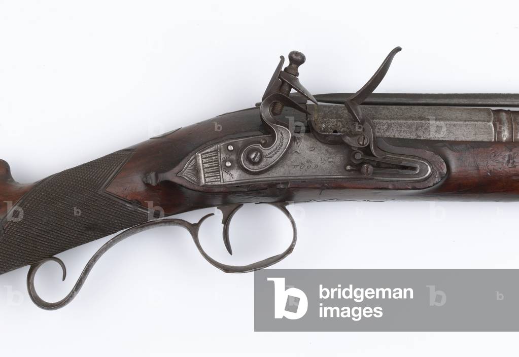 Blunderbuss with spring bayonet issued to Irish Volunteers, c.c.1815 (blunderbuss, flintlock)