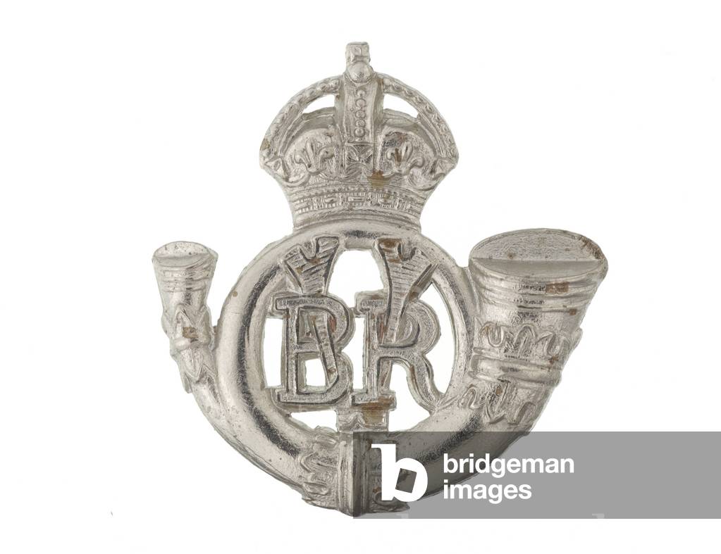 Collar badge, Bangalore Rifle Volunteers, 1901-1920 (metal)