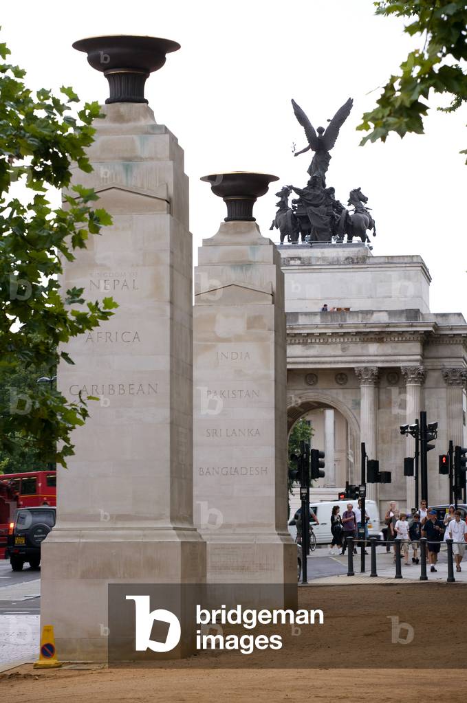 Memorial Gates, Constitution Hill, 2008. (b/w photo)