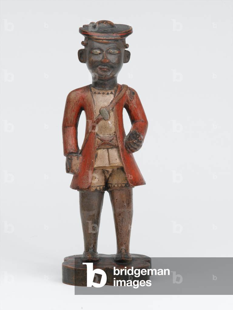 Carved wooden Company school figure of a sepoy of the Madras Army, 1785 circa (wood)