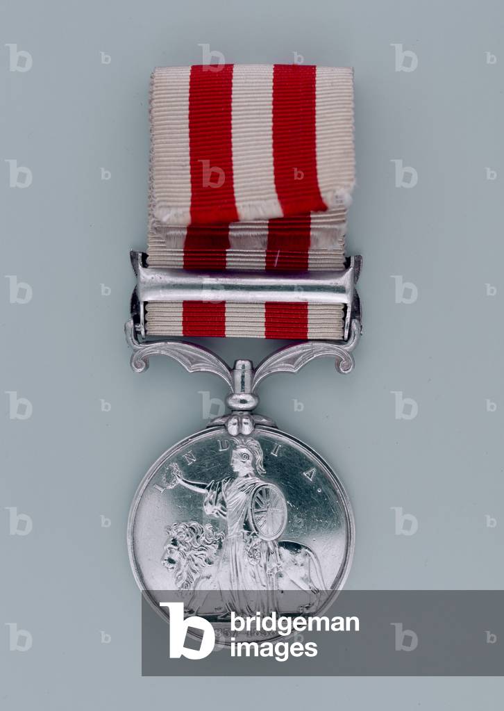 Indian Mutiny Medal 1857-58, Apothecary Edwin Debrosses (metal)