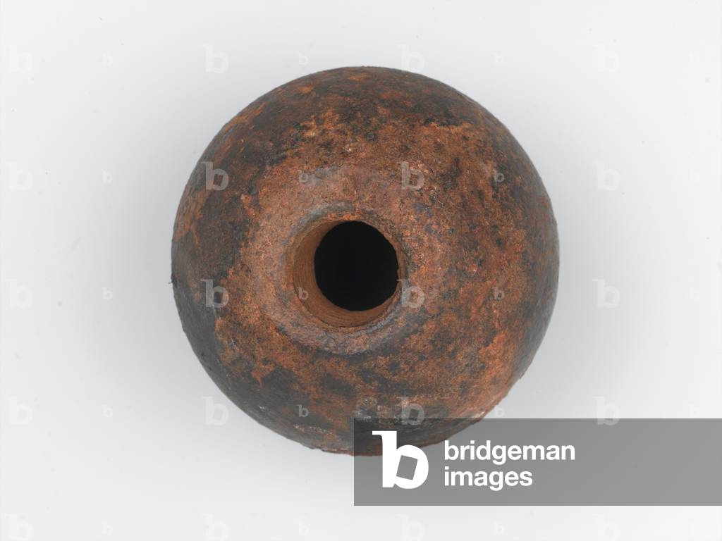 British six-pounder shell fired at the Siege of Badajoz, 1812