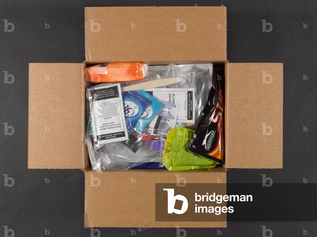 Cardboard box ration pack, menu two, 2013 (cardboard)