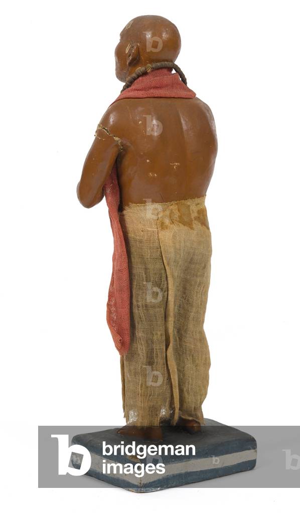 Bajae Wallah, Street Musician, terracotta figurine, India, c.1880 (statuette)