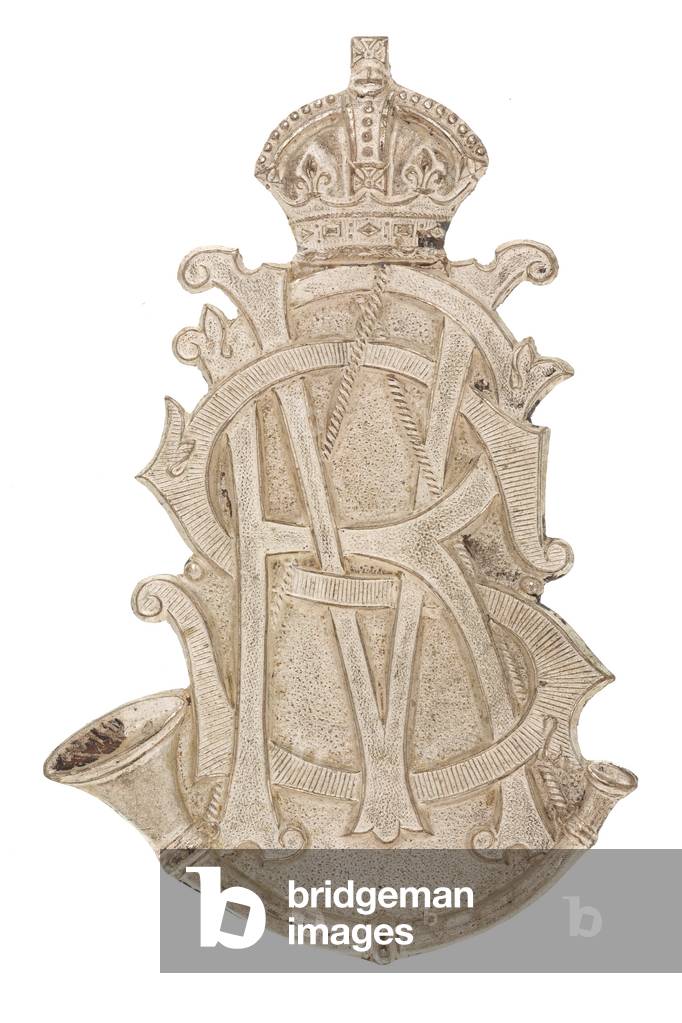 Pouch belt plate, Simla Volunteer Rifles, 1904-1920 (metal)