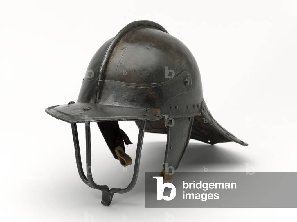 Three bar lobster tailed pot helmet, c.1640 (helmet, pot, three-barred)