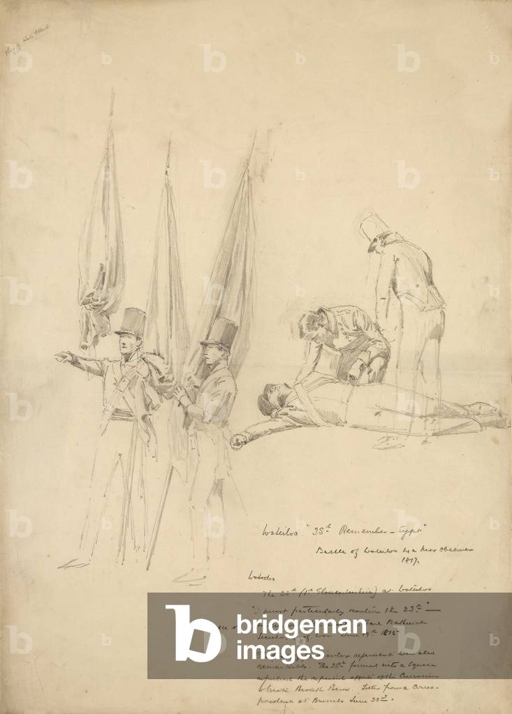 Soldiers of Waterloo (pencil on paper)