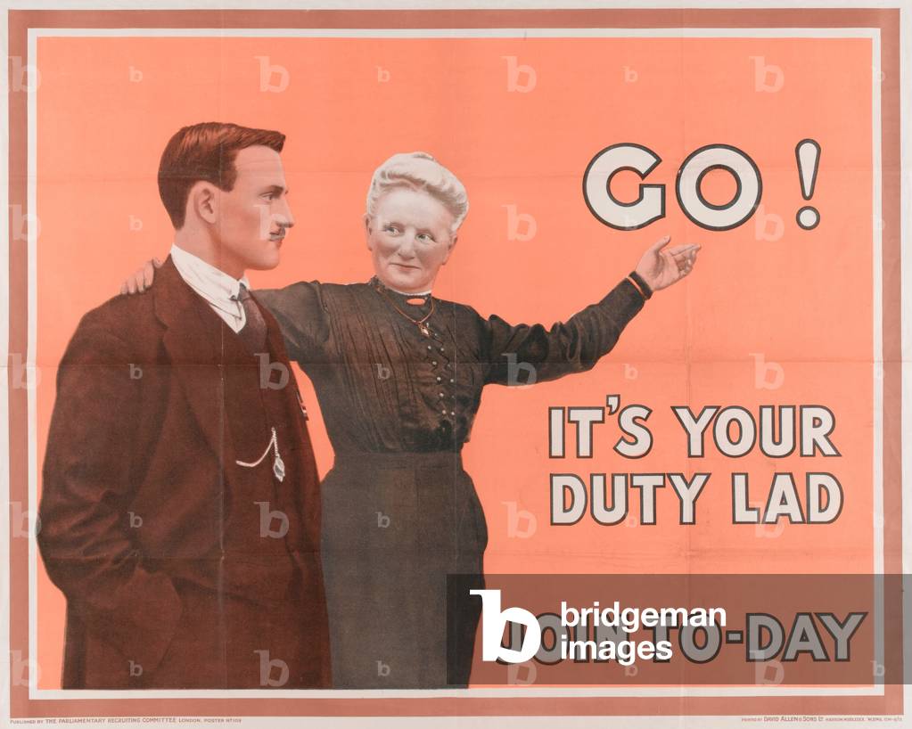 Go ! It's Your Duty Lad. Join To-Day, 1915 (chromolitho)