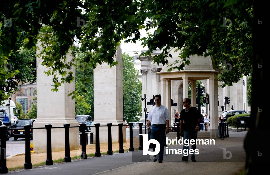Memorial Gates, Constitution Hill, 2008 (b/w photo)