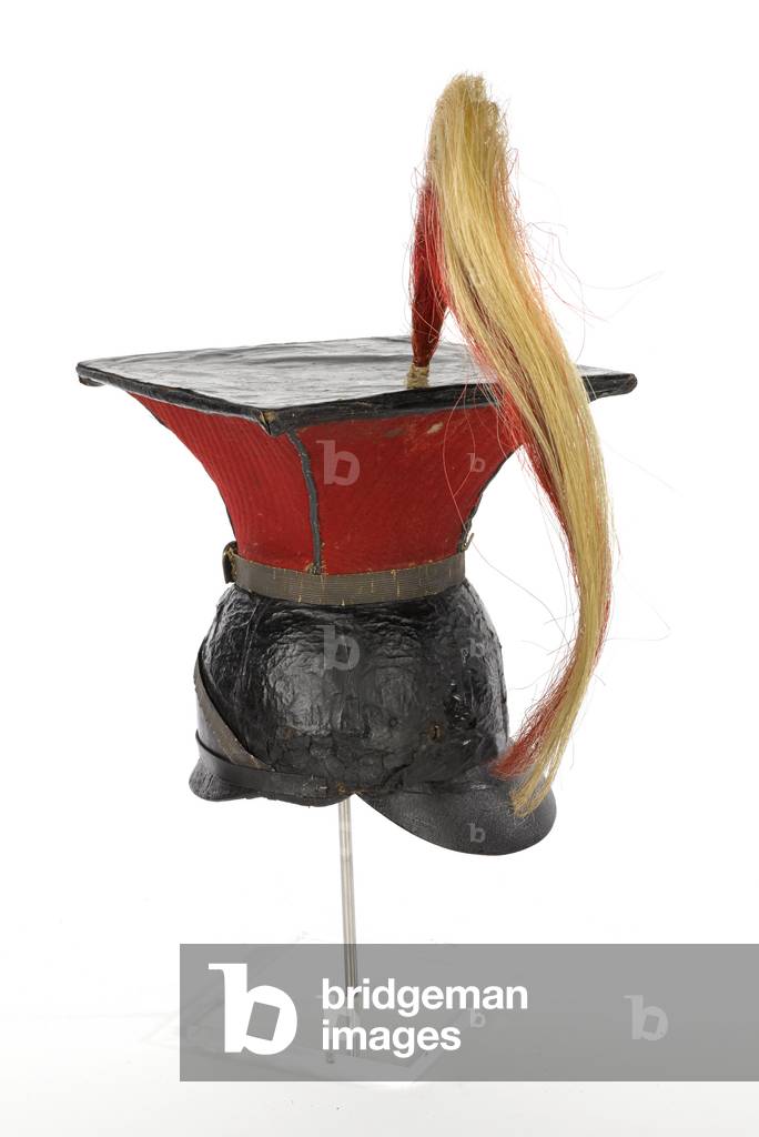 Chapka, officer, Duke of Cornwalls (Loyal Meneage) Yeomanry, 1816 (metal, paper and cloth)