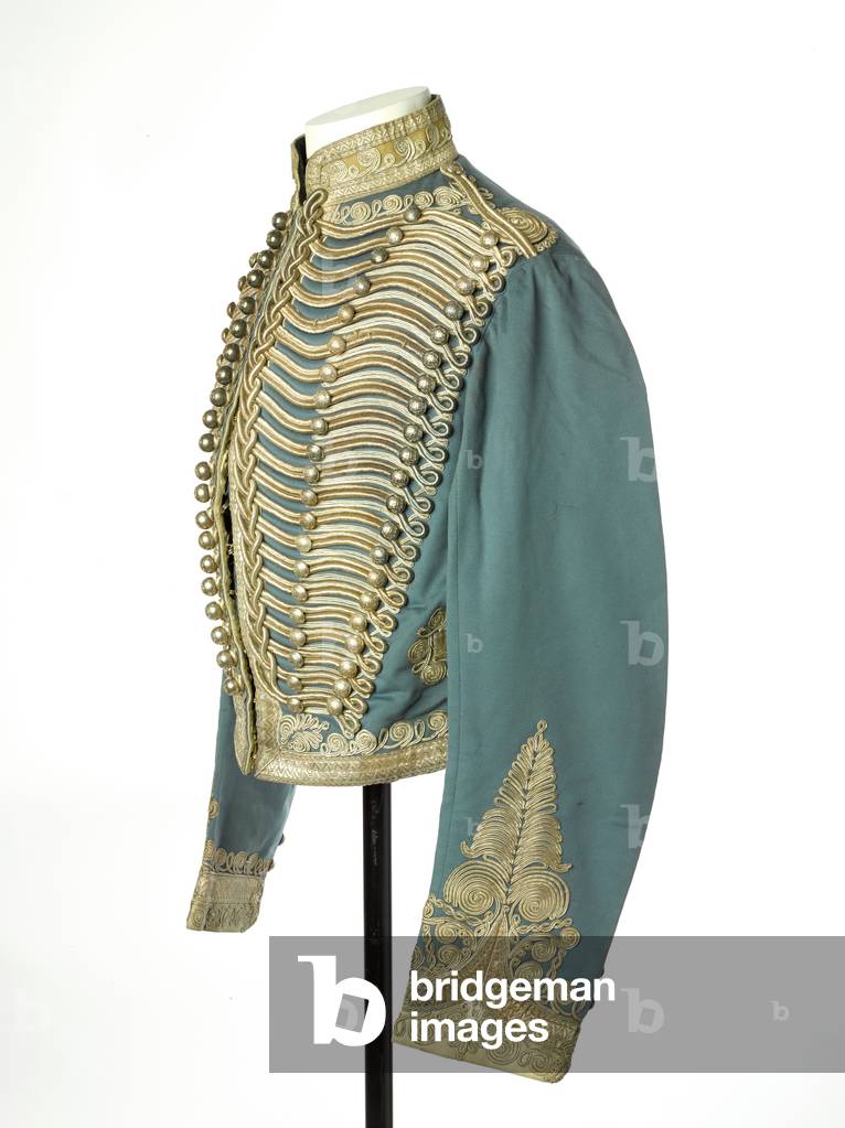 Short-frogged jacket worn by Captain John Grant Malcolmson, VC, 3 Bombay Light Cavalry, 1860 circa (fabric)