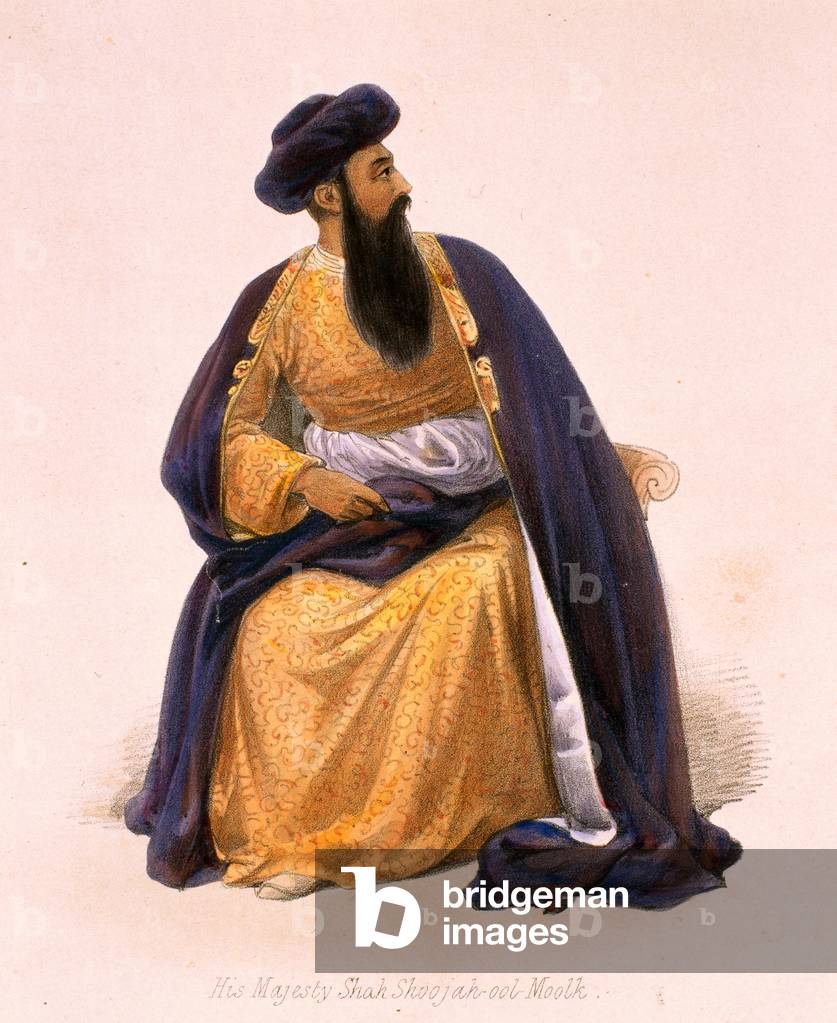 A Portrait of His Majesty Shah-Soojah-Ool-Moolk [sic] (litho)