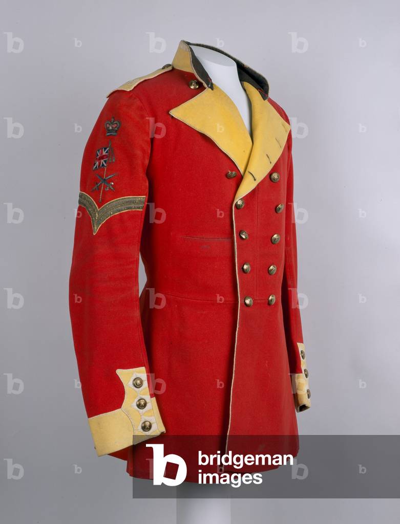 Colour Sergeant's full dress tunic, 1855 circa (fabric)