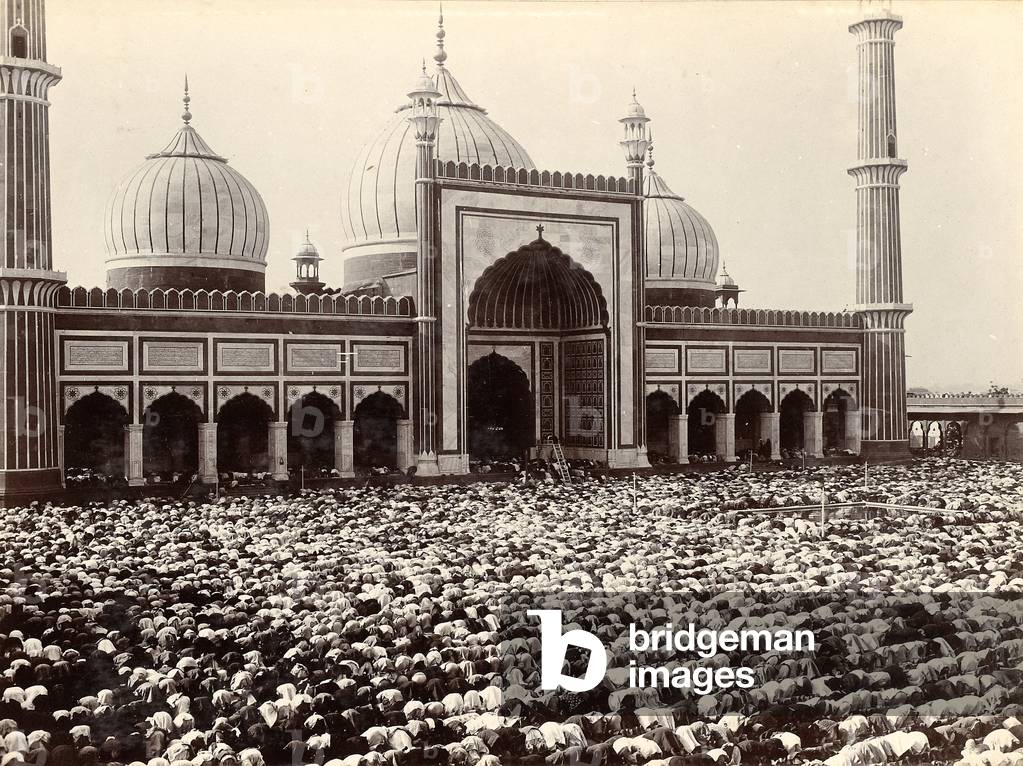 The Grand Namaz Jama Musjid, 1903 (b/w photo)