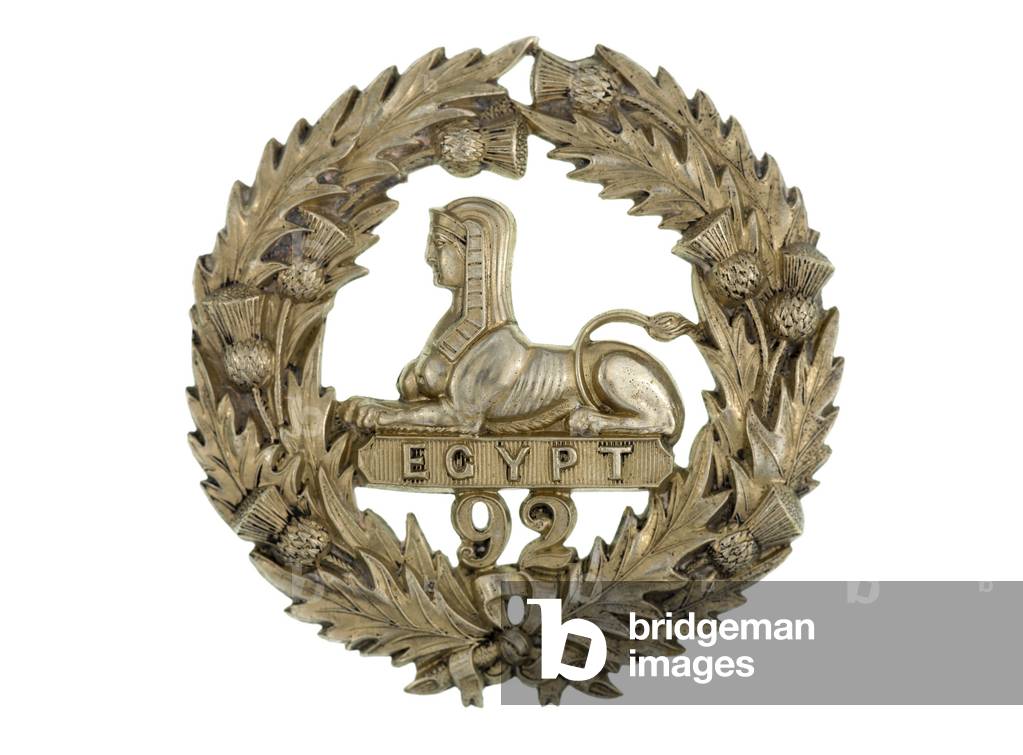 Glengarry badge, c.1874-81 (white metal)