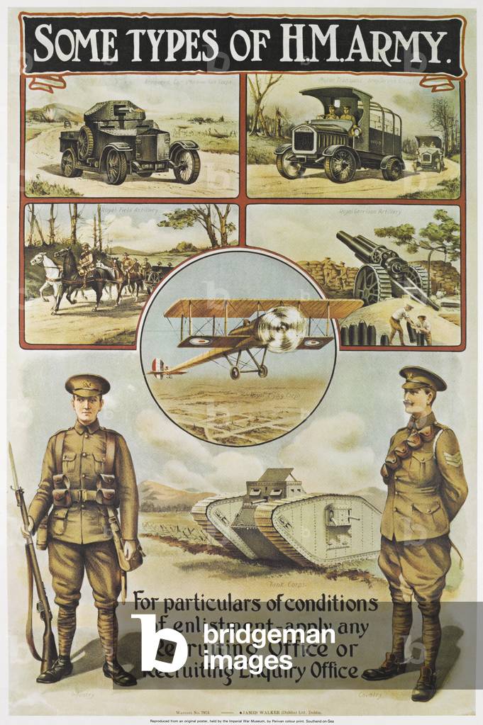 Some Types of H M Army, c.1984 (colour litho)