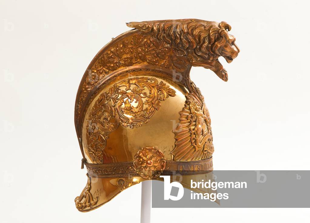 Officers metal helmet, 6th (Inniskilling) Dragoons, c.1840 (helmet, metal)