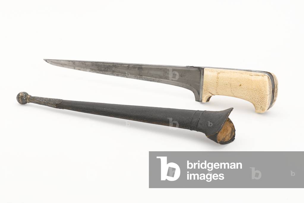 Pesh-kabz scabbard, 1849 circa (metal)