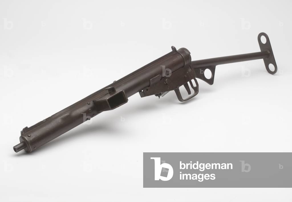 Sten Mk III 9 mm sub machine gun used by National Organisation of Cypriot Fighters (EOKA), c.1955(sub machine gun, Sten, 9 mm Mk III)