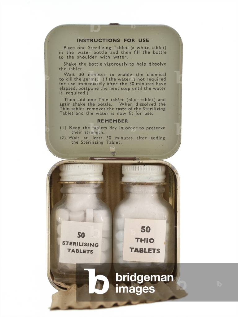 Survival kit, c.1950 (kit, sterilization)