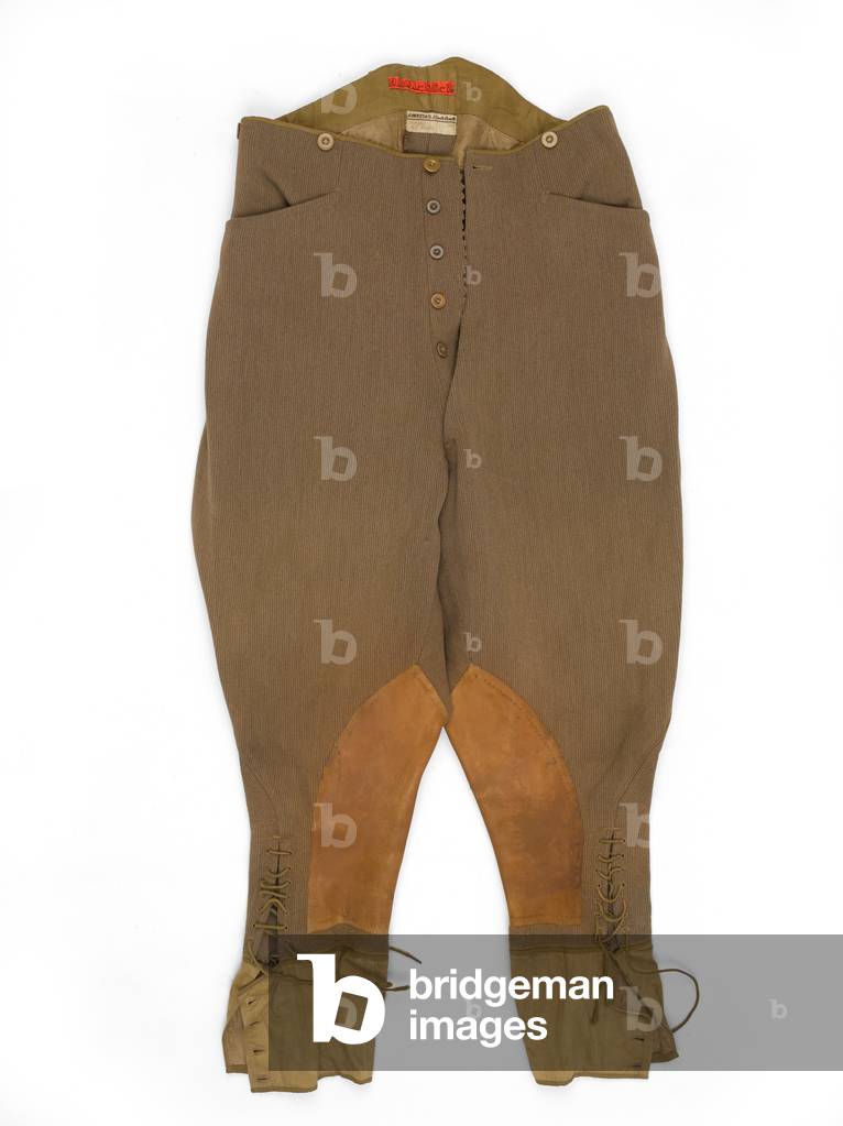 Service dress riding breeches worn by Lieutenant-Colonel C P Rooke, 1916 (fabric)
