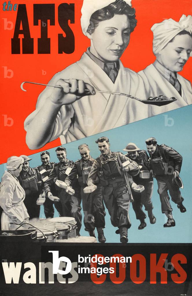 The ATS Wants Cooks, 1940 (colour litho)