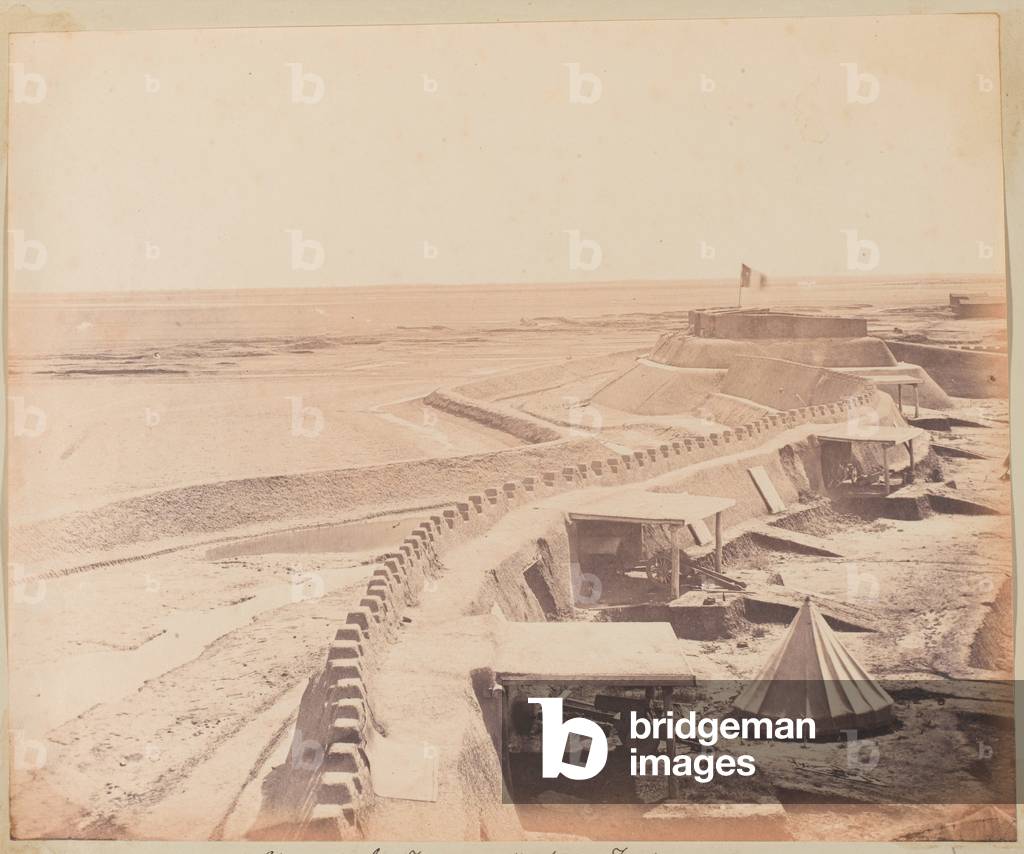 Taku Fort, China, 1860 (b/w photo)
