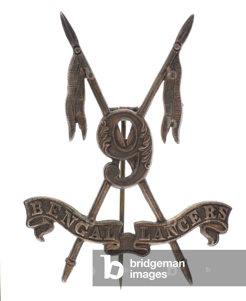 Pugri badge, 9th Regiment of Bengal Lancers, 1886-1903 (silver)