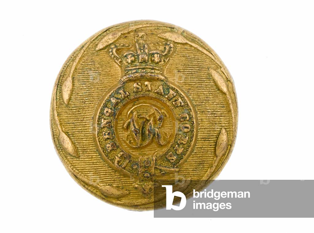 Button, Bengal Staff Corps, 1876-1891 (gilt)