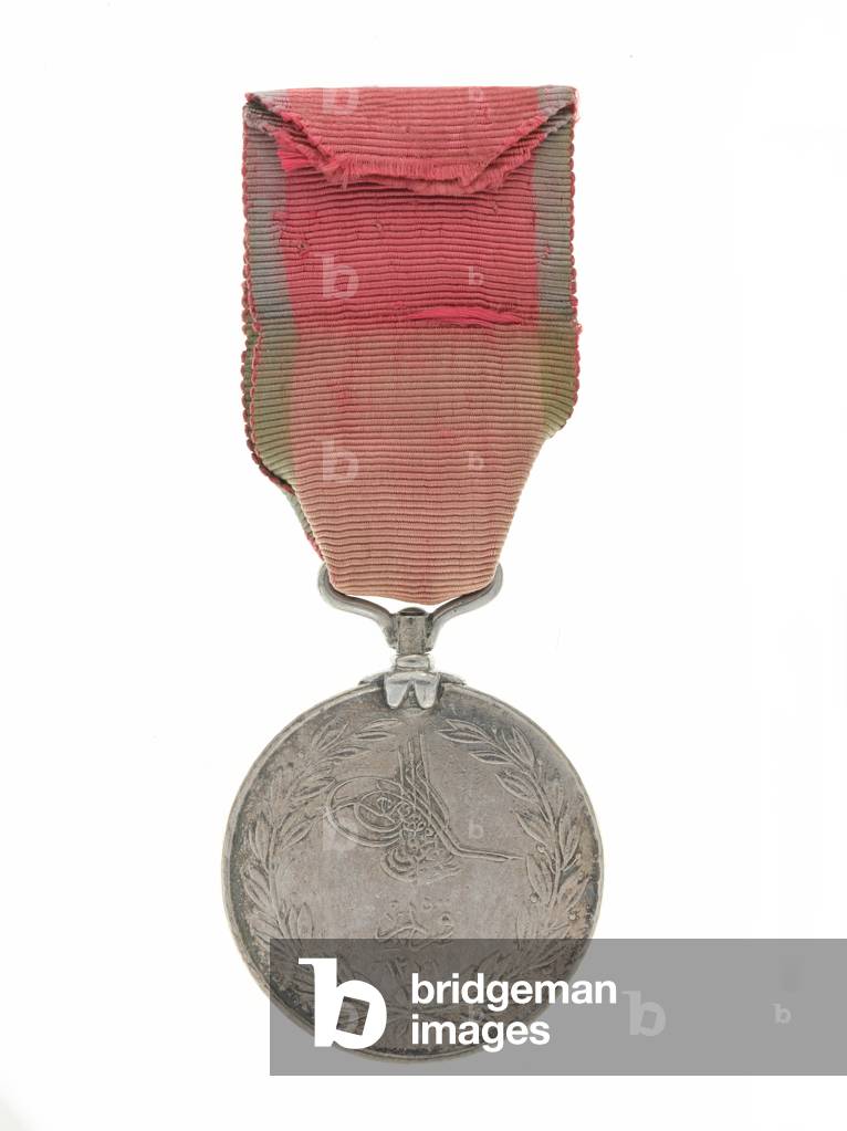 Turkish Crimean War Medal, 1855, Sardinian issue, awarded to Sergeant John Taylor, 13th (Light) Dragoons (metal)