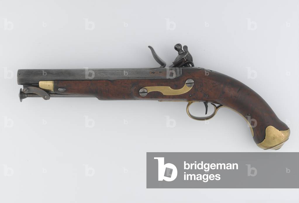 Flintlock 16 bore (.65 in) pistol, New Land Pattern, Light Dragoons, c.1808 (pistol, flintlock, .65 in New Land pattern light dragoon)
