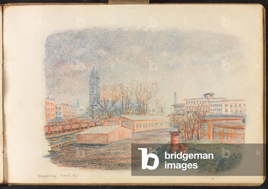 Magdeburg camp, March 1915 (drawing)