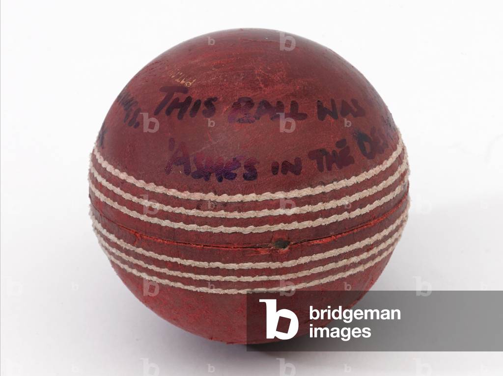 Cricket ball, Ashes in the Desert, Operation TELIC, Iraq, 25 October 2006 (leather)