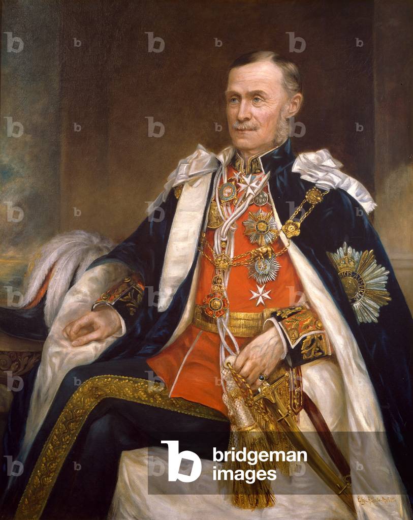 Major-General Sir Owen Tudor Burne GCIE, KSI (1837-1909), 1900 (oil on canvas)