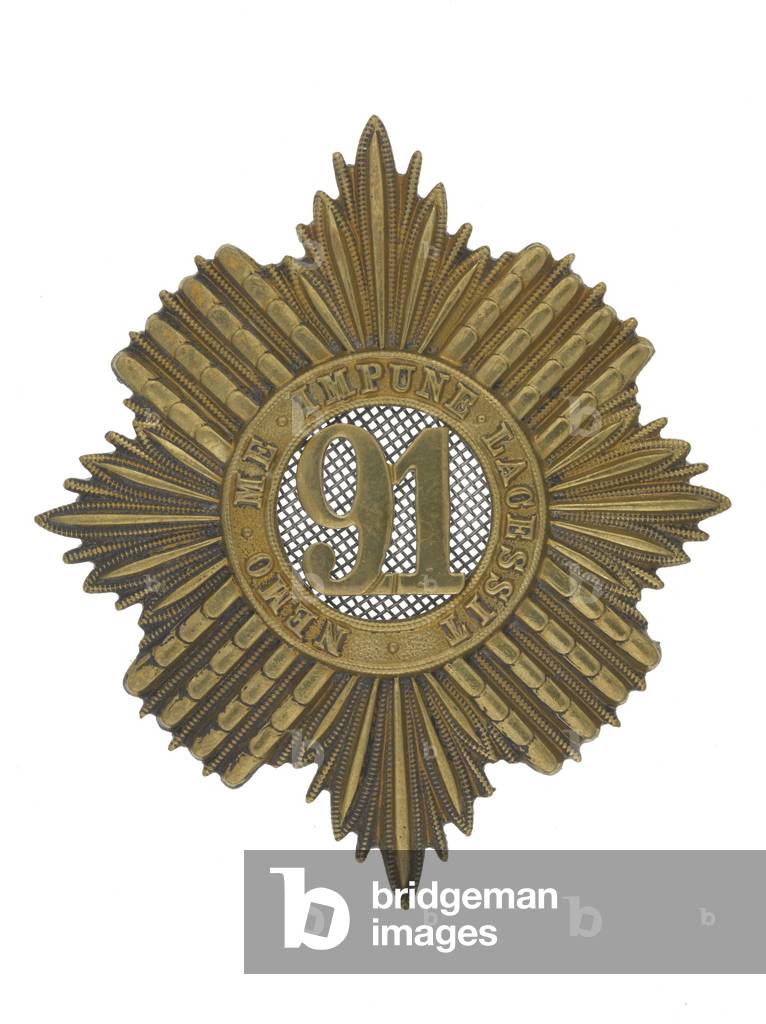 Glengarry badge, c.1874-81 (brass)