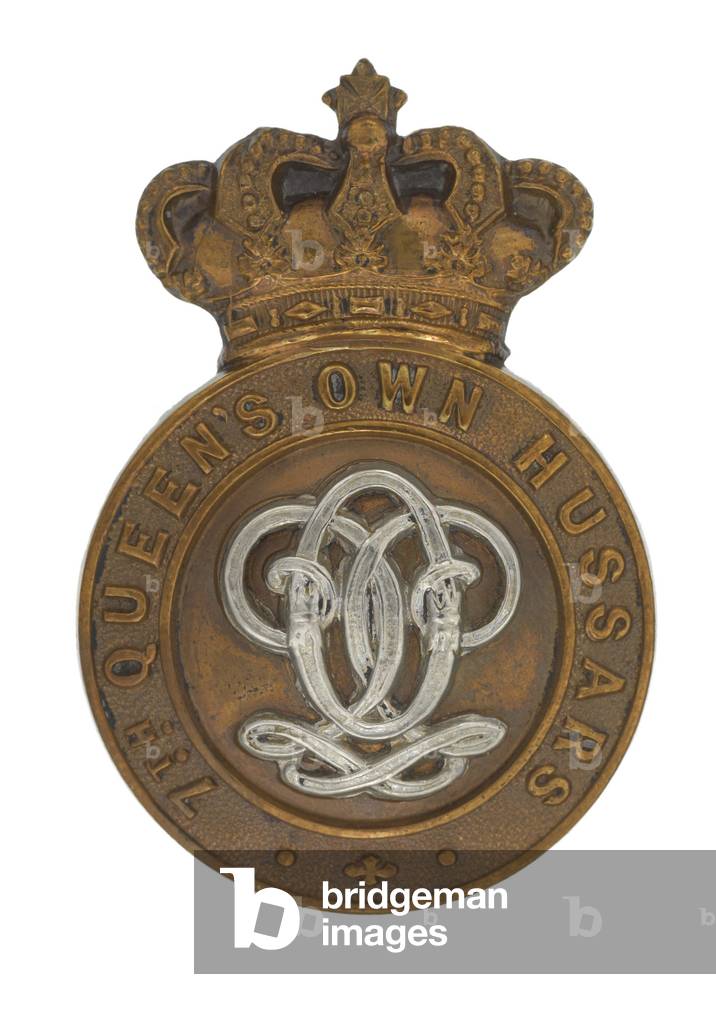 Cap badge, c.1900 (brass & white metal)