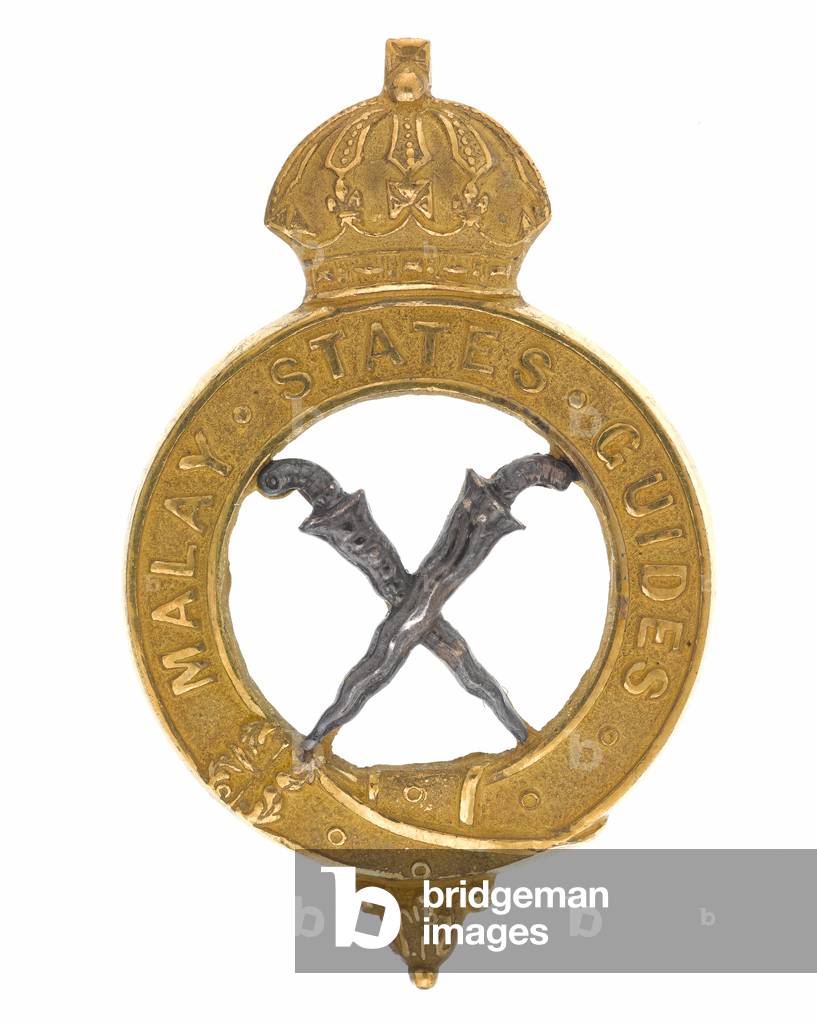 Cap badge, officer, Malay State Guides, 1896-1901 (metal)