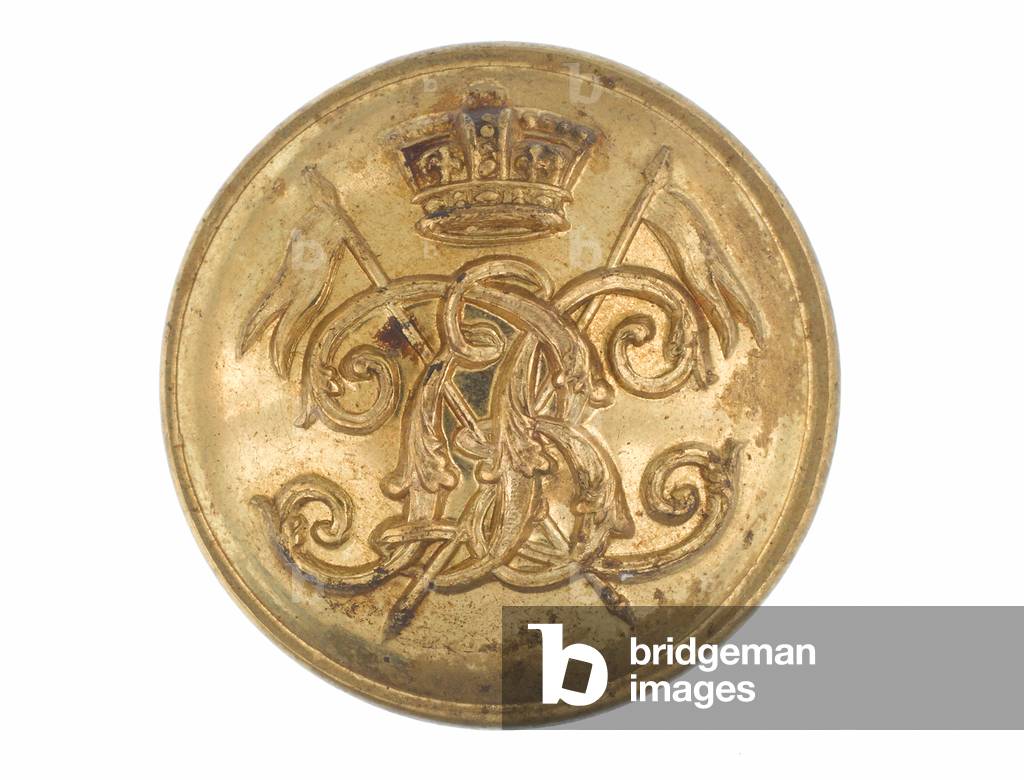 Button, 9th Regiment of Bengal Lancers, pre-1901 (gilt)