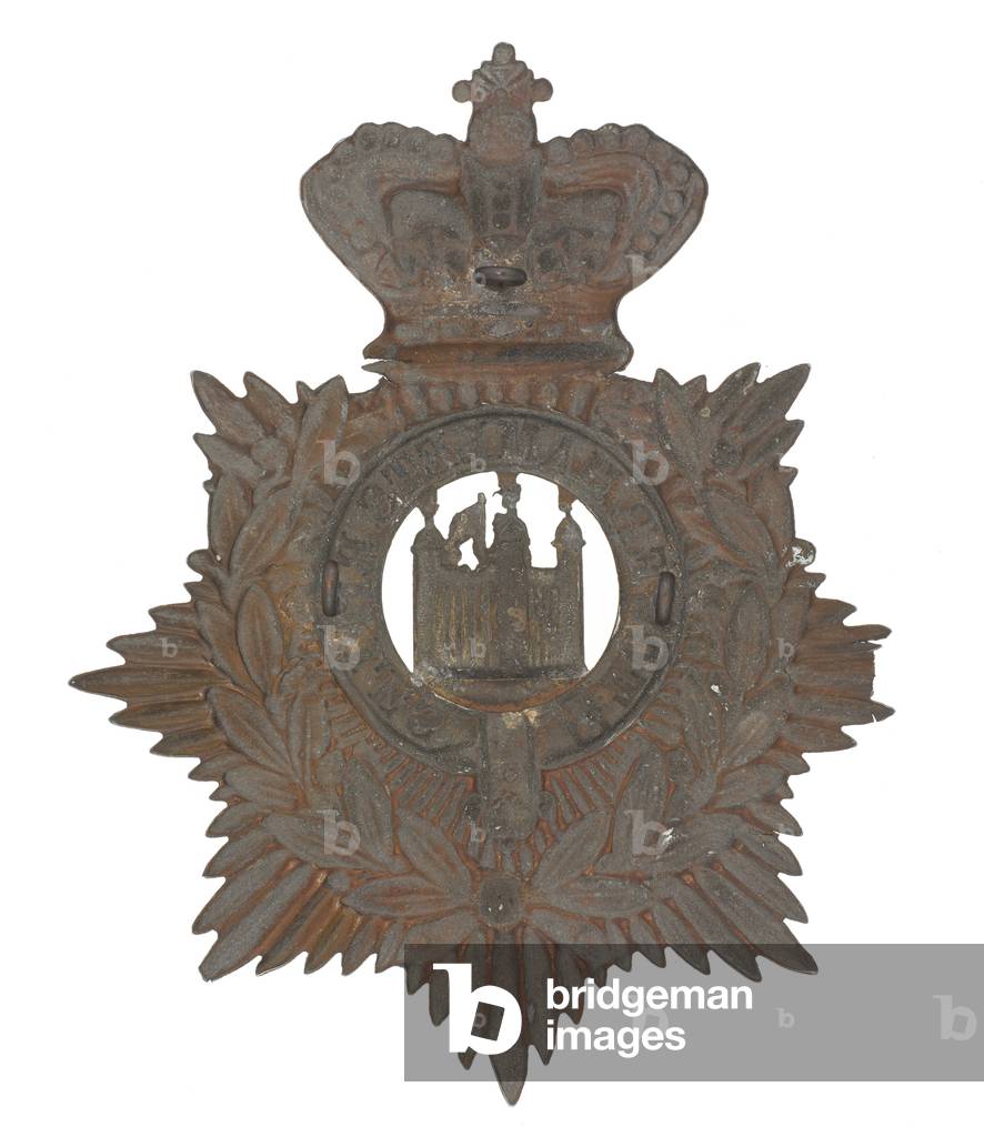 Helmet plate, other ranks, Tower Hamlets Rifle Volunteers, 1878-1881 (helmet plate)