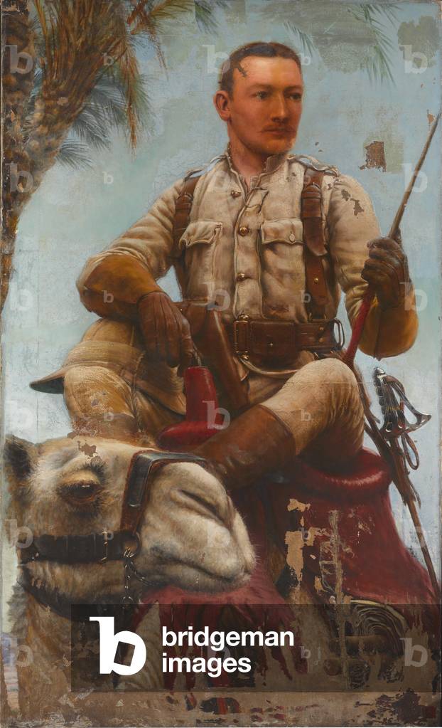 Lieutenant Frank Baden-Powell, Scots Guards, Nile Expedition, 1885 (oil on canvas)