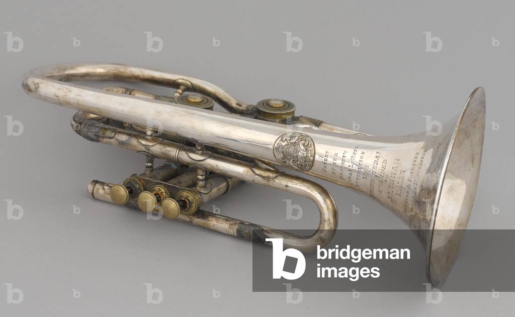 Presentation cornet, 15th Yorkshire (North Riding) Rifle Volunteers Band, 1863 (cornet)