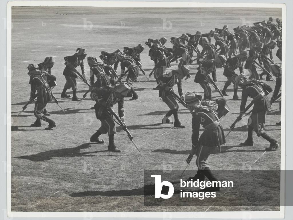 Victory celebrations at Delhi, March 1946 (b/w photo)