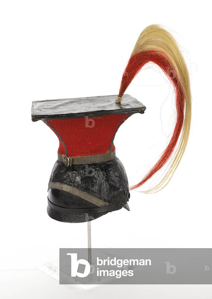 Chapka, officer, Duke of Cornwalls (Loyal Meneage) Yeomanry, 1816 (metal, paper and cloth)