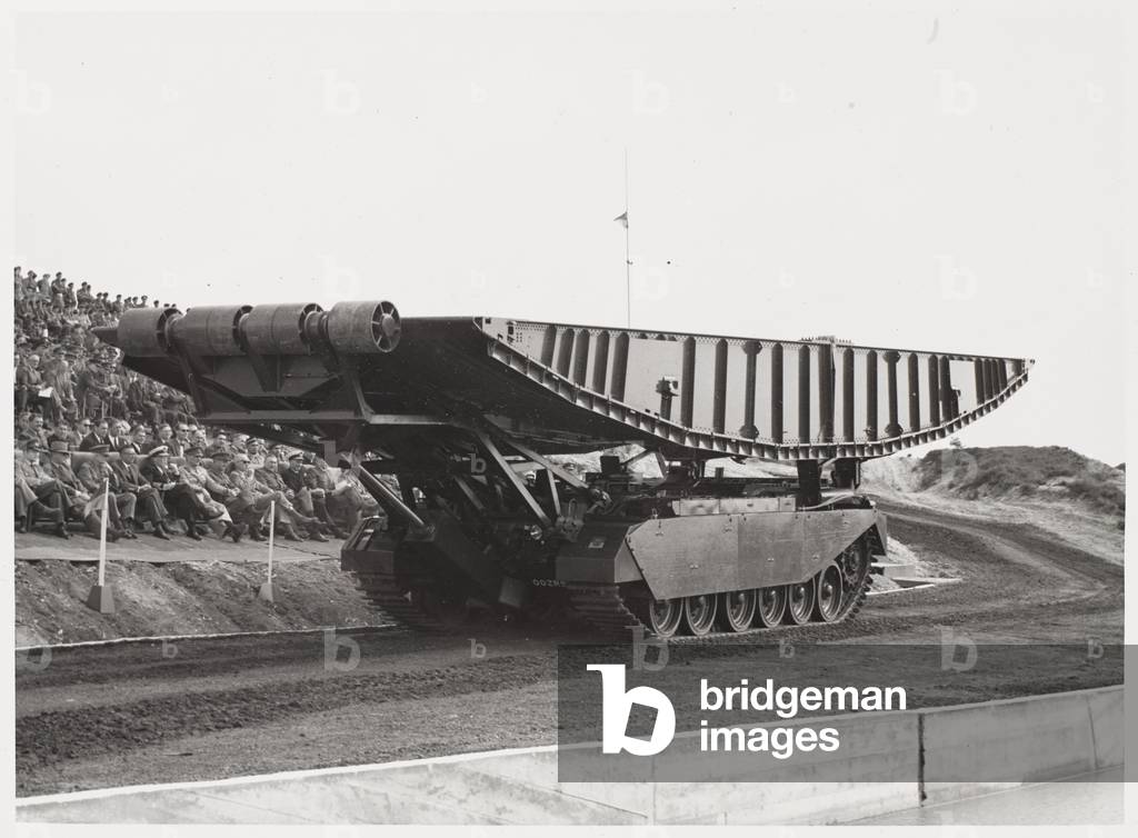 Centurion Bridgelayer tank (b/w photo)