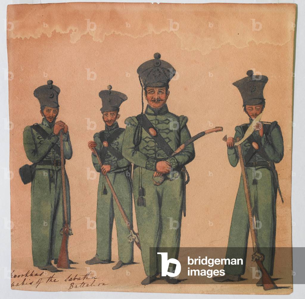 1st Nasiri Battalion (later 1st Gurkha Rifles), 1834 (w/c)