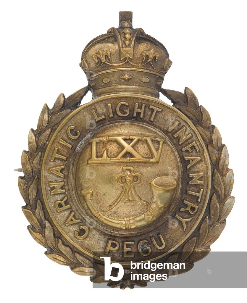 Pugri badge, 65th Carnatic Light Infantry, 1903-1904 (pugri badge)