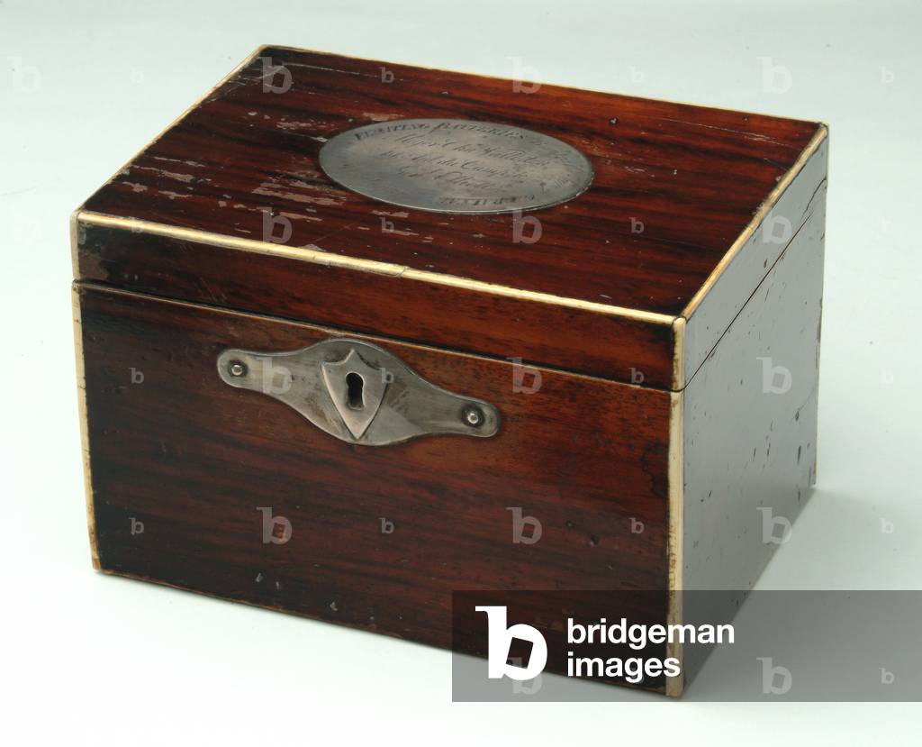 Tea caddy, 1783 circa (wood)